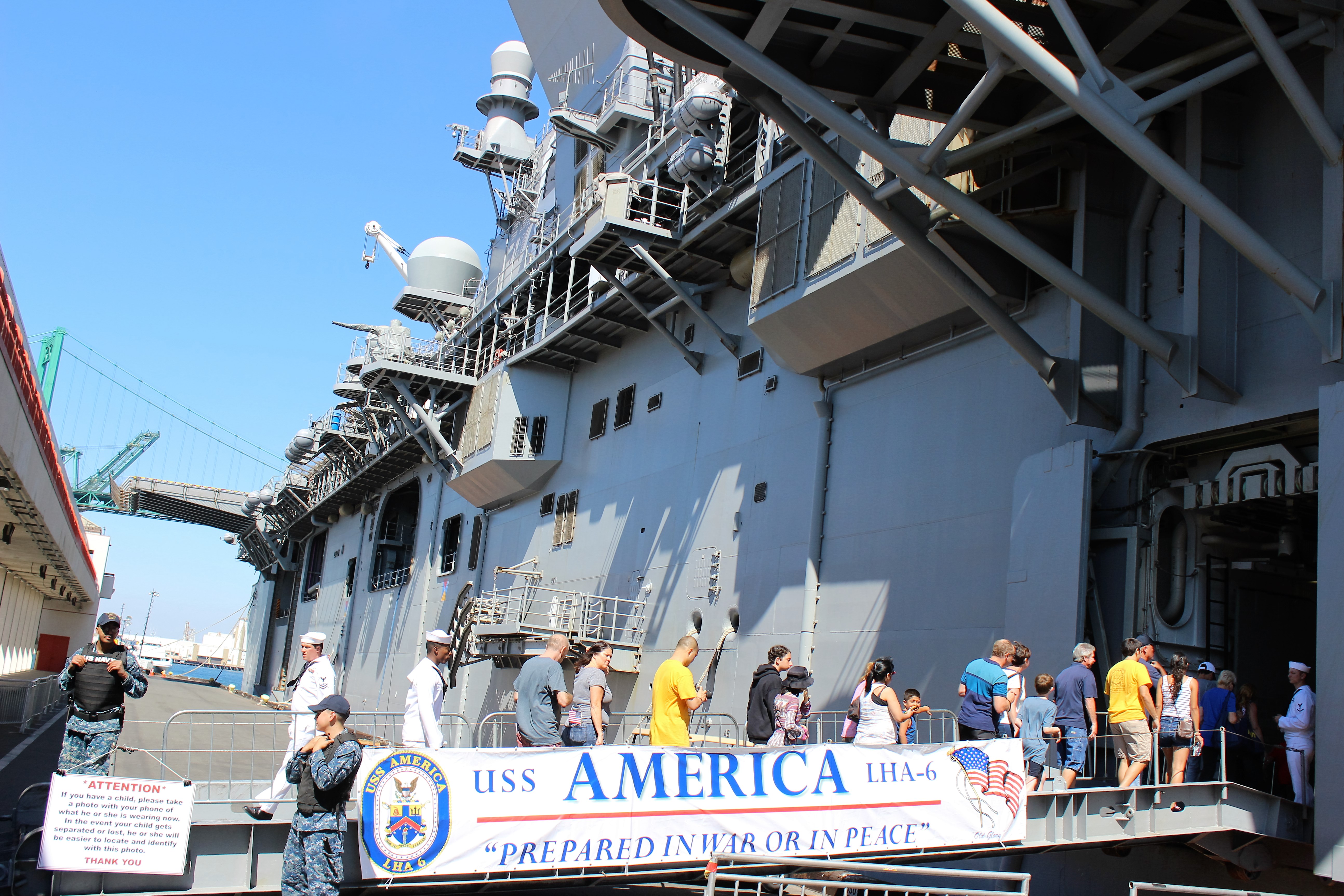 Photo Tour of the LHA 6 USS America Amphibious Assault ship - photo credit John Linder KC6JHV